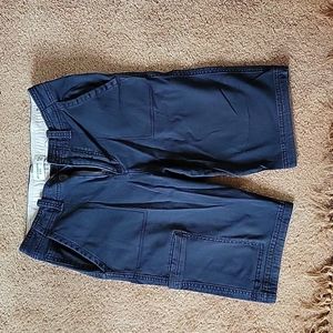 Abercrombie kids boys navy blue cargo shorts
